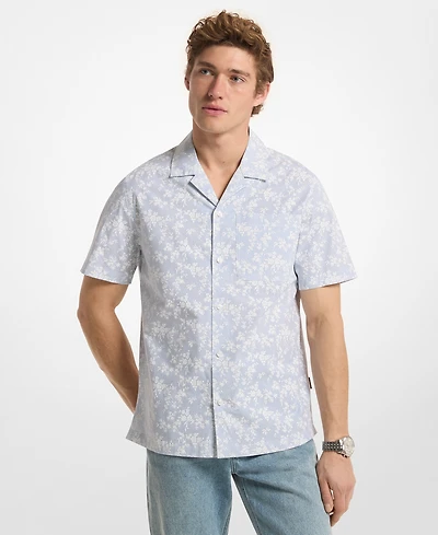 Michael Kors Men's Camp Floral Print Shirt