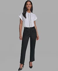 Karl Lagerfeld Paris Women's Long Wide-Leg Pants