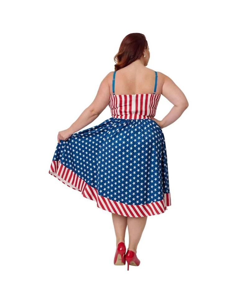 Unique Vintage Plus 1960s Rye Swing Skirt