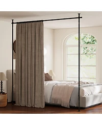 sumyeg Room Divider Curtain Rod with Adjustable Floor to Ceiling Tension Rod No Drilling Required