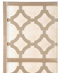 sumyeg 4-Panel Room Divider with Quatrefoil Diamond Design Folding Decorative Screen for Indoor Use