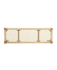 Flynama Acacia Wood and Faux Rattan Outdoor Bench