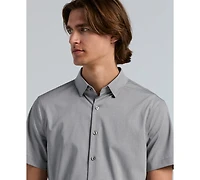 Perry Ellis Men's Slim-Fit Short-Sleeve Shirt