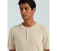Perry Ellis Men's Cotton Stripe Crewneck Sweater