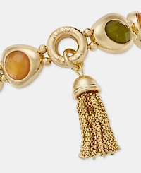 Anne Klein Stone Pebble Stretch Bracelet