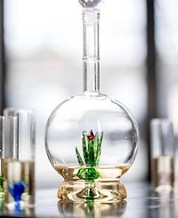 The Wine Savant Aloe Plant Shaped 25 oz. Tequila Decanter