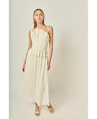 English Factory Women's Ruffled Tube Top Dress