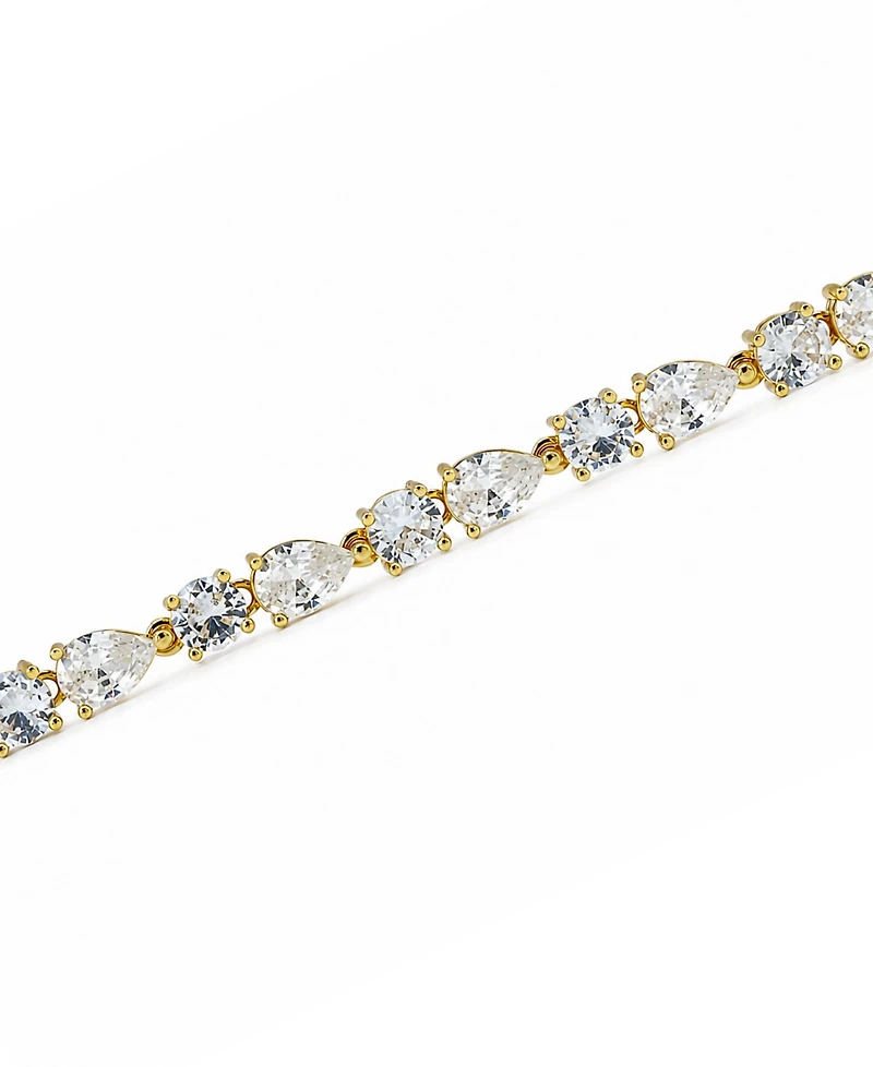 Macy's Pear Cubic Zirconia Link Bracelet