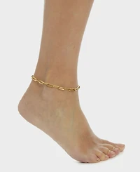 St. Moran Tarnish-Resistant Silver Chunky Paperclip Yasmine Anklet