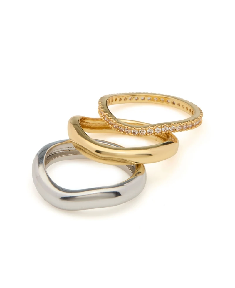 St. Moran Trio of Wavy Iris Band Ring