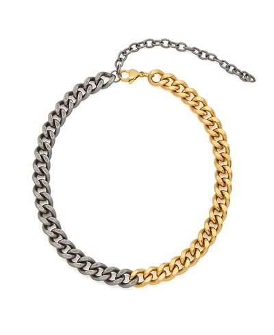 St. Moran Tarnish-Resistant Mixed Metal Curb Alize Chain Necklace