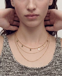 St. Moran Tarnish-Resistant Gold Set of 3 Dainty Layering Chains Livi Necklace Set