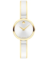 Movado Women's Moda Swiss Quartz Stainless Steel Light Yellow Pvd Steel Watch 24mm