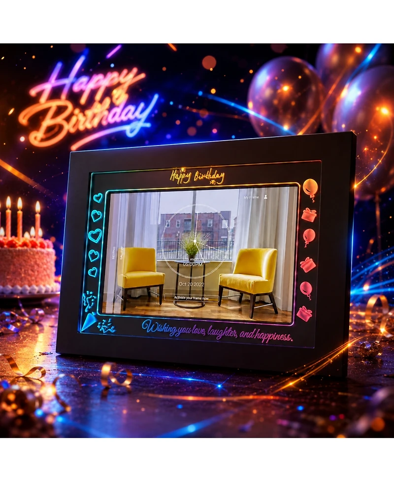 Eco4Life 10.1” Wi-Fi Lighting Digital Photo frame – Mother Days Frame