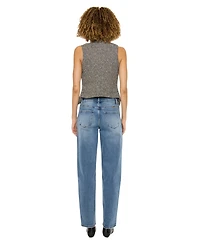 KanCan Women's Grace High Rise Slim Barrel Jeans