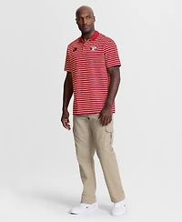 Nike Men's Red Cincinnati Reds Cooperstown Collection Dri-fit Victory Striped Polo Shirt