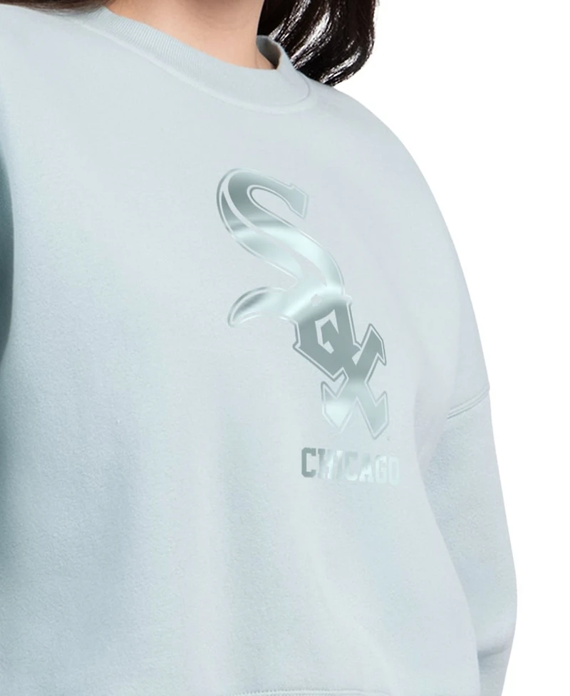Starter Women's Mint Chicago White Sox Pastels Boxy Fleece Sweatshirt