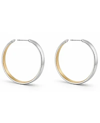 And Now This Two Tone C Hoop Earring