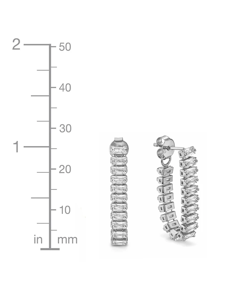 And Now This Crystal Drop Front/Back Post Earrings
