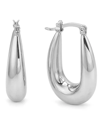 And Now This Puff Click Top Hoop Earrings