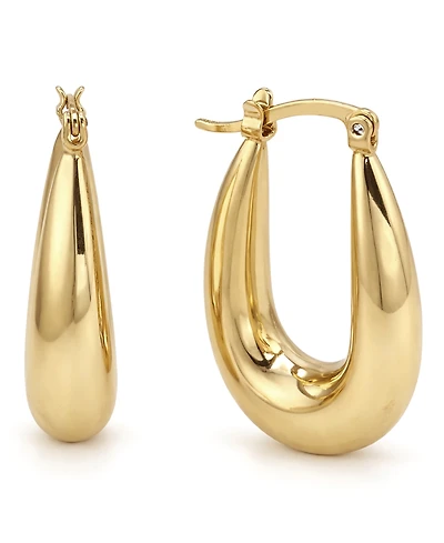 And Now This Puff Click Top Hoop Earrings