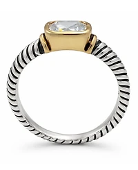And Now This Cubic Zirconia Two Tone Ring