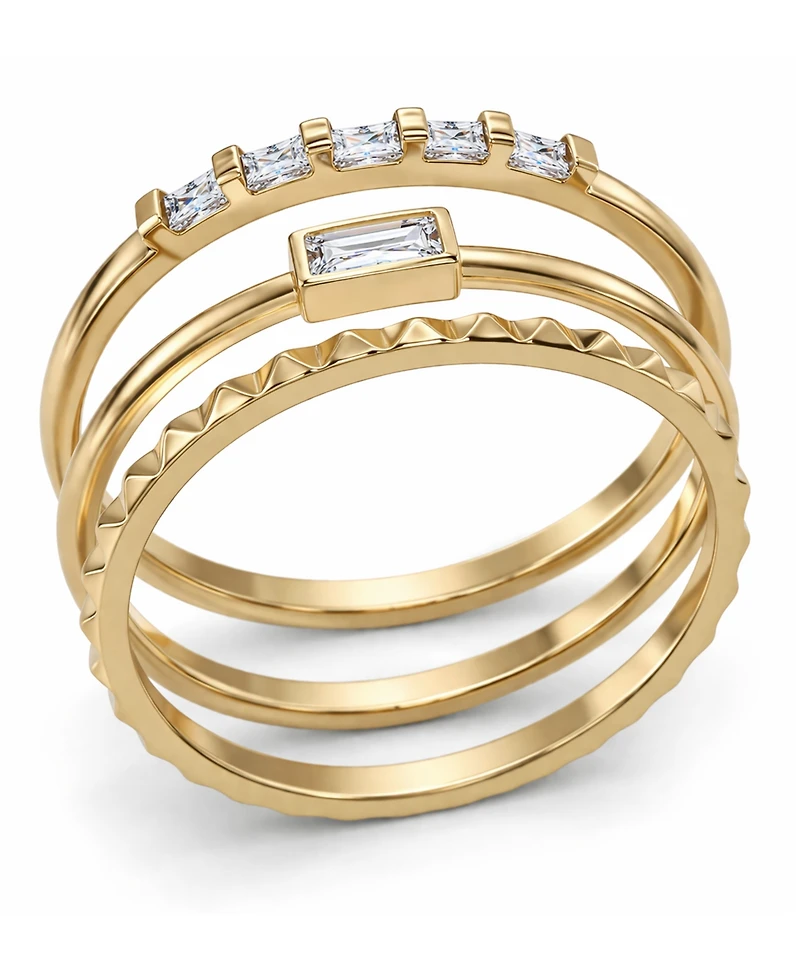 And Now This Cubic Zirconia Stack Ring