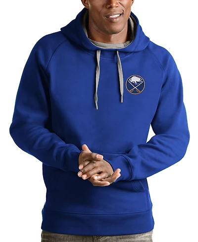 Antigua Men's Royal Buffalo Sabres Victory Pullover Hoodie