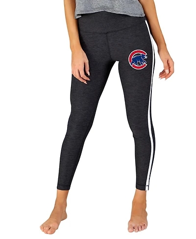Concepts Sport Women's Charcoal/White Chicago Cubs Centerline Knit Leggings