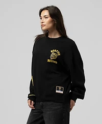 Mitchell & Ness Women's Black Boston Bruins Vintage Crewneck Sweatshirt