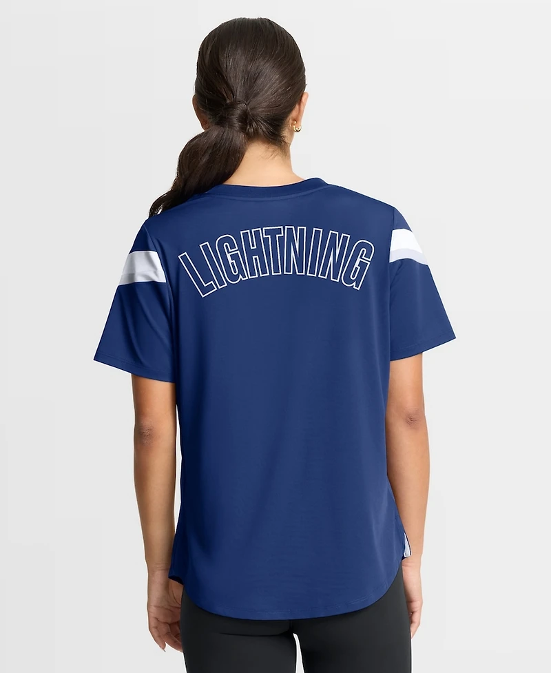 Fanatics Women's Blue Tampa Bay Lightning Offside Athena T-Shirt