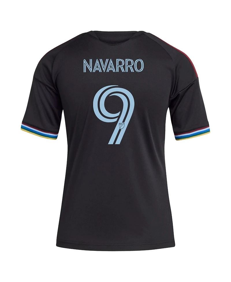 Adidas Big Boys and Girls Rafael Navarro Black Colorado Rapids 2026 Colorful Replica Jersey