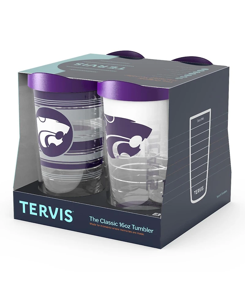 Tervis Kansas State Wildcats 4-Pack 16oz. Classic Tumbler Set