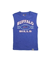Wes & Willy Big Boys and Girls Heather Royal Buffalo Bills Muscle Tank Top