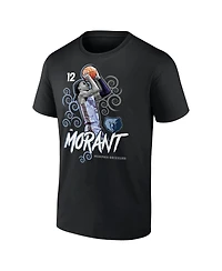 Fanatics Mto Label Men's Ja Morant Black Memphis Grizzlies Competitor T-Shirt
