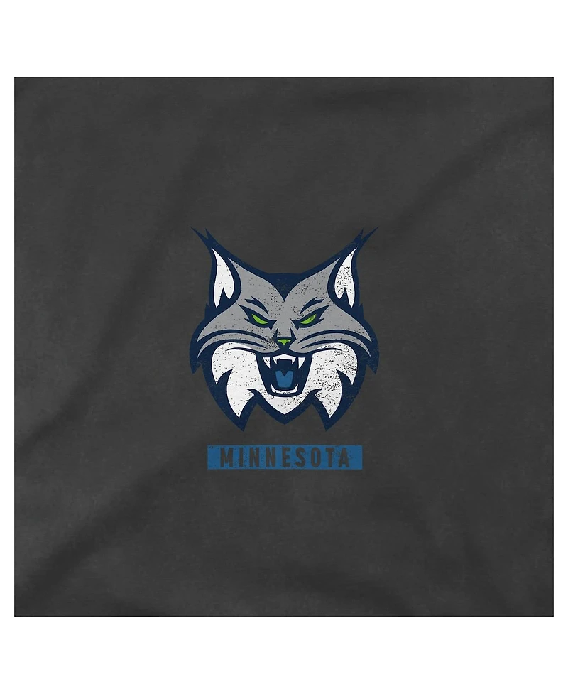 Stadium Essentials Men's and Women's Heather Black Minnesota Lynx Relaxed Fit Big Shot Vintage Wash T-Shirt
