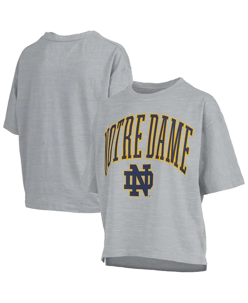 Pressbox Women's Gray Notre Dame Fighting Irish Nelson T-Shirt
