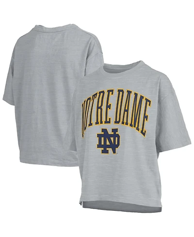 Pressbox Women's Gray Notre Dame Fighting Irish Nelson T-Shirt