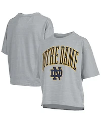 Pressbox Women's Gray Notre Dame Fighting Irish Nelson T-Shirt