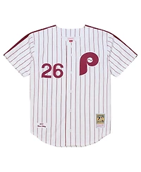 Mitchell & Ness Men's  Chase Utley White Philadelphia Phillies 2003 Cooperstown Collection Authentic Jersey