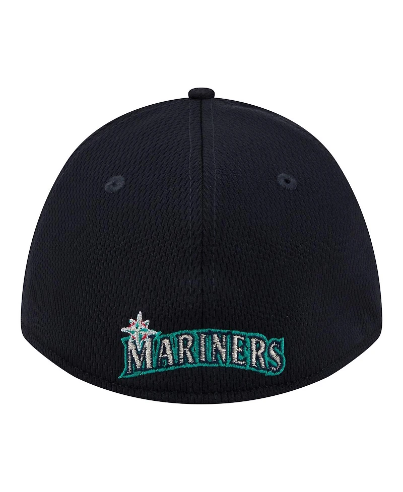 New Era Men's Navy Seattle Mariners Dash 39THIRTY Flex Hat