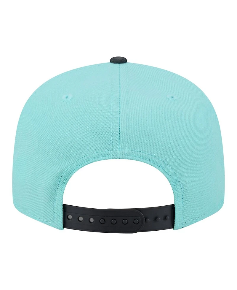 New Era Men's Turquoise/Charcoal New York Yankees Two-Tone Color Pack 9FIFTY Snapback Hat
