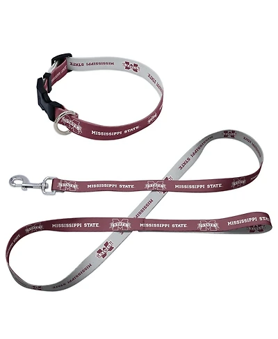 Wincraft Mississippi State Bulldogs Pet Leash and Collar Set