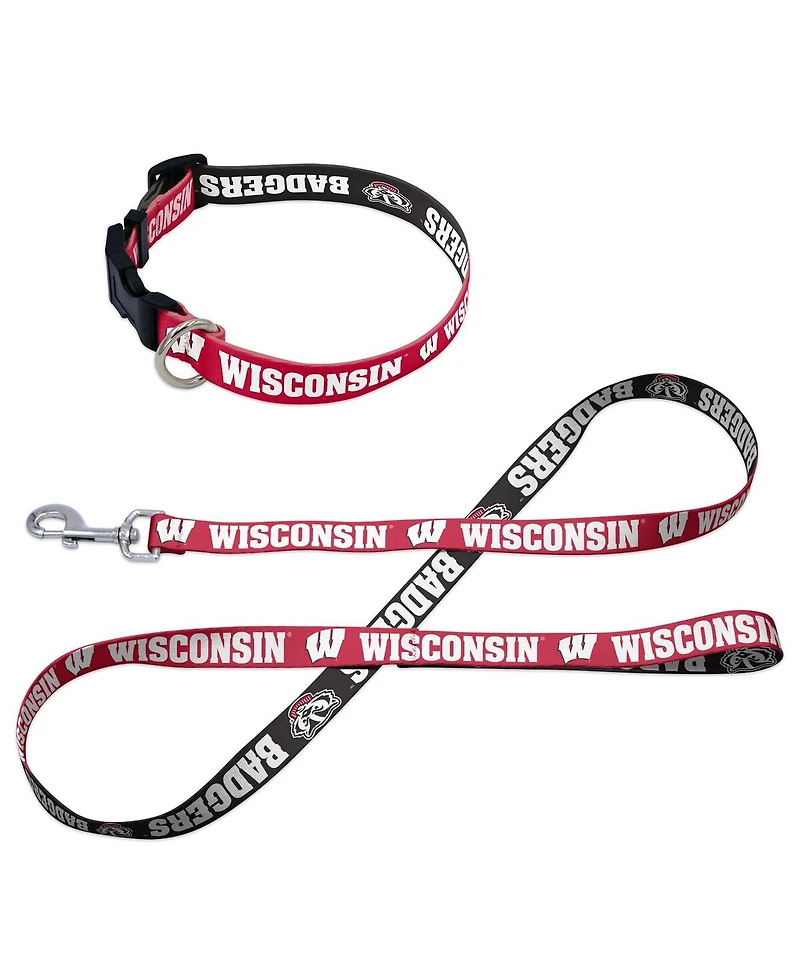 Wincraft Wisconsin Badgers Pet Leash and Collar Set