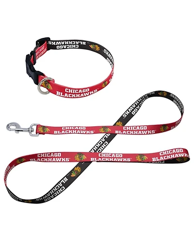 Wincraft Chicago Blackhawks Pet Leash and Collar Set