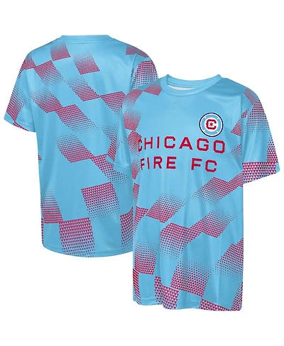 Outerstuff Big Boys and Girls Blue Chicago Fire Sheer Thrill T-Shirt