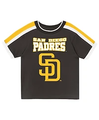 Outerstuff Toddler Brown San Diego Padres Ground Ball T-Shirt and Shorts Set