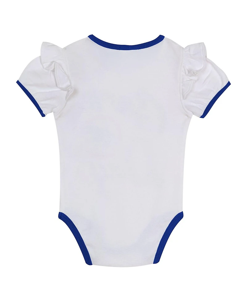 Outerstuff Baby Girls New York Mets Bodysuit, Headband and Skirt Set