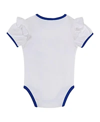 Outerstuff Baby Girls New York Mets Bodysuit, Headband and Skirt Set