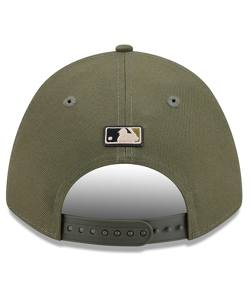 New Era Big Boys and Girls Olive Boston Red Sox 2026 Armed Forces Day 9FORTY M-Crown Adjustable Hat